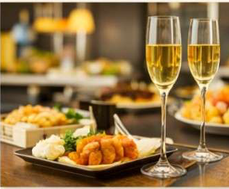Champagne e finger food