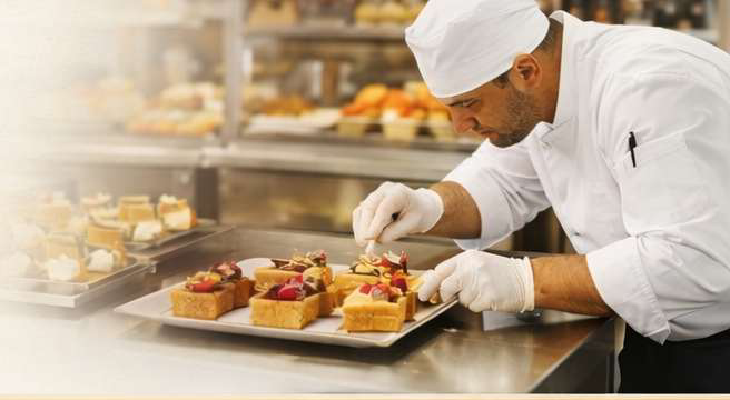 Chef impiatta dolci